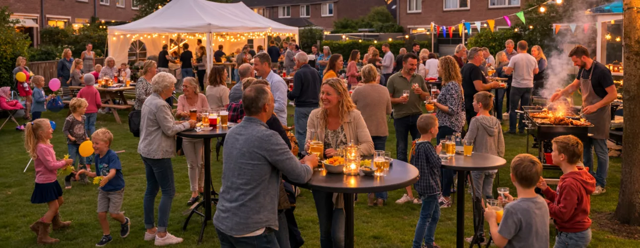 Buurtfeest organiseren met Partytentverhuur Groene Hart