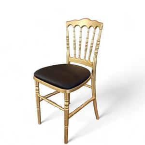 Stoel Parijs Goud met zwarte zitting Stoel Parijs Goud met zwarte zitting