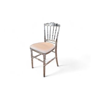 Stoel Parijs transparant met witte zitting Stoel Parijs transparant met witte zitting